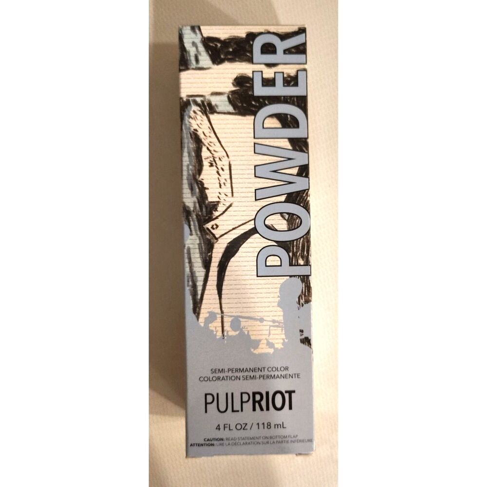 Pulp Riot Semi Permanent Hair Color NIB Powder Blue 4oz Tube